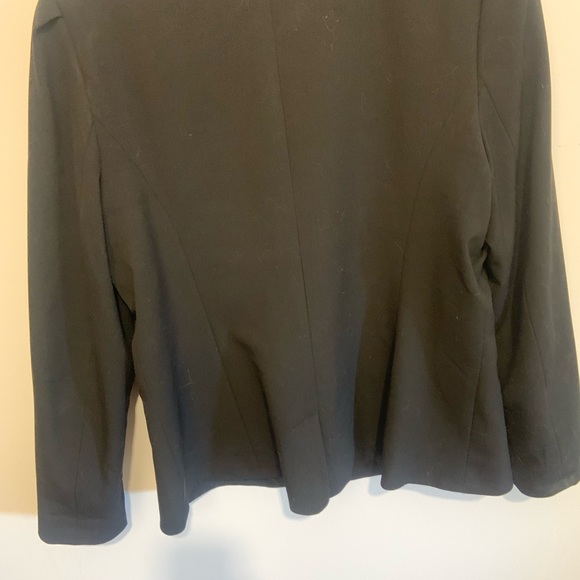 Black blazer with puffed sleeves - Picture 2 of 2